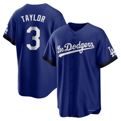 Youth Chris Taylor Los Angeles Dodgers Replica Royal 2021 City Connect Jersey