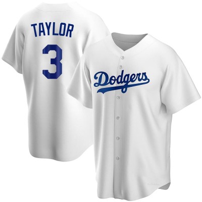 Youth Chris Taylor Los Angeles Dodgers Replica White Home Jersey