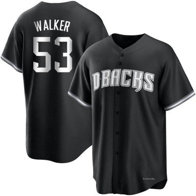 Youth Christian Walker Arizona Diamondbacks Replica Black/White Jersey