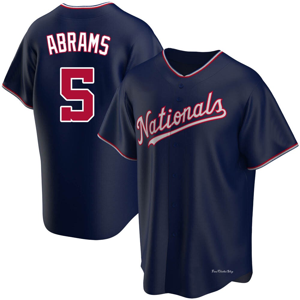 Youth CJ Abrams Washington Nationals Replica Navy Alternate Jersey