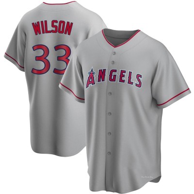 Youth C.J. Wilson Los Angeles Angels Replica Silver Road Jersey