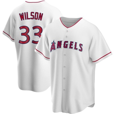 Youth C.J. Wilson Los Angeles Angels Replica White Home Jersey