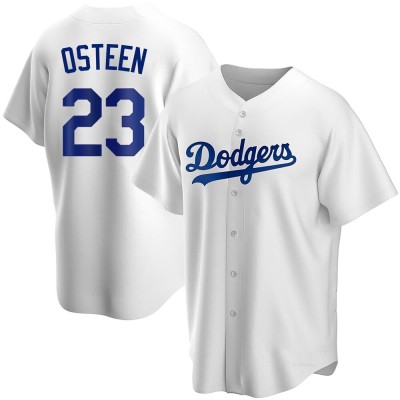 Youth Claude Osteen Los Angeles Dodgers Replica White Home Jersey