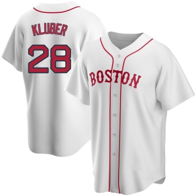 Youth Corey Kluber Boston Red Sox Replica White Alternate Jersey