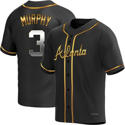 Youth Dale Murphy Atlanta Braves Replica Black Golden Alternate Jersey