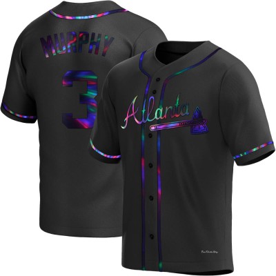 Youth Dale Murphy Atlanta Braves Replica Black Holographic Alternate Jersey