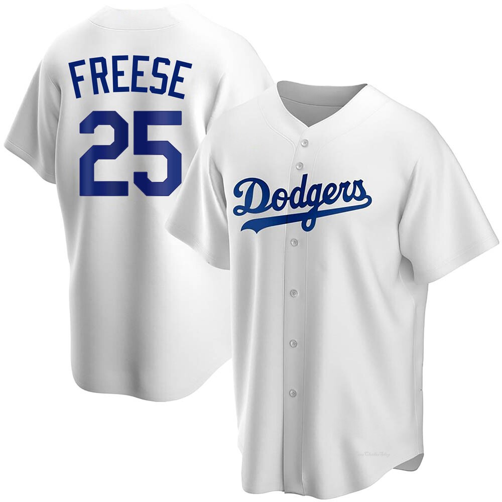 Youth David Freese Los Angeles Dodgers Replica White Home Jersey