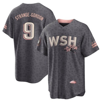 Youth Dee Strange-Gordon Washington Nationals Replica Gray 2022 City Connect Jersey