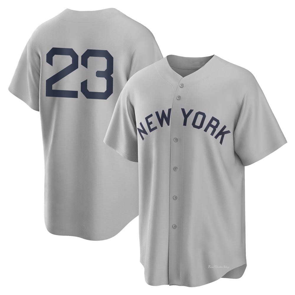 Youth Don Mattingly New York Yankees Replica Gray 2021 Field of Dreams Jersey