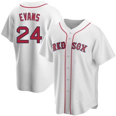 Youth Dwight Evans Boston Red Sox Replica White Home Jersey