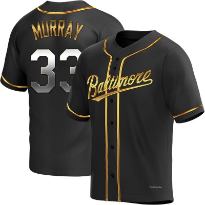 Youth Eddie Murray Baltimore Orioles Replica Black Golden Alternate Jersey