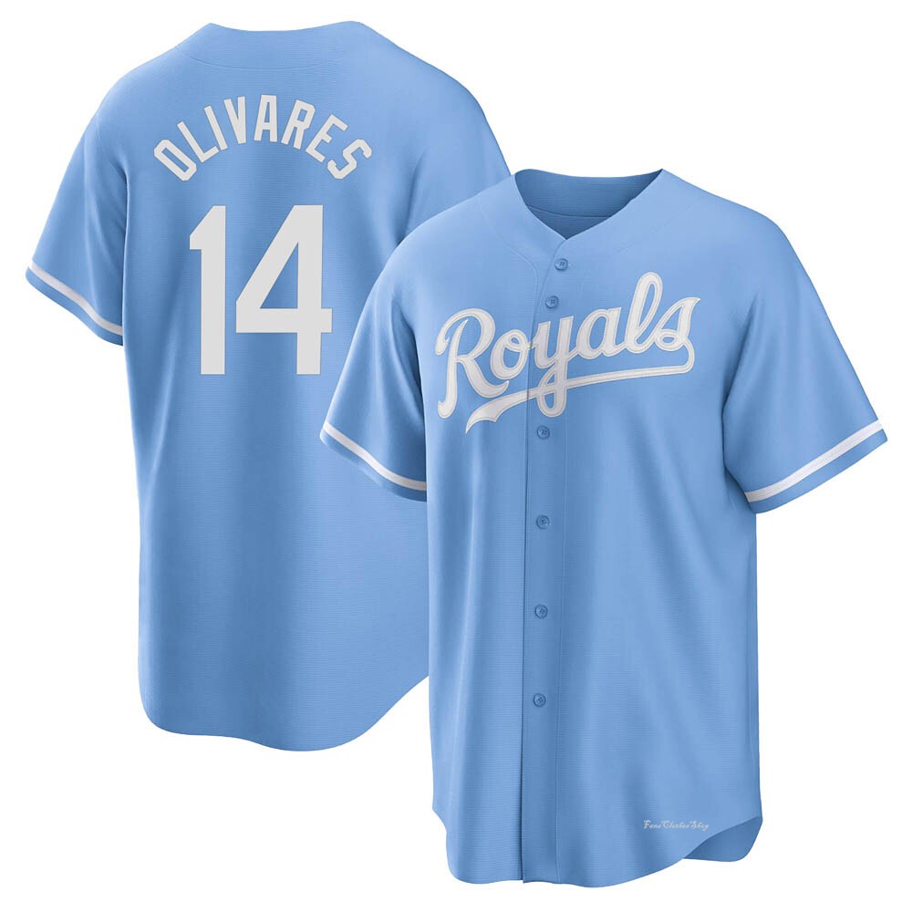 Youth Edward Olivares Kansas City Royals Replica Light Blue 2022 Alternate Jersey