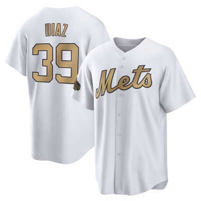 Youth Edwin Diaz New York Mets Game White Replica 2022 All-Star Jersey