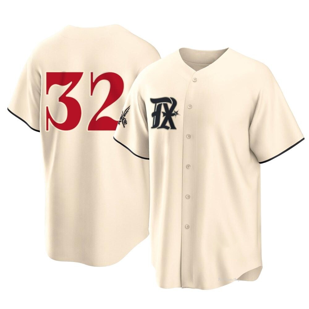 Youth Evan Carter Texas Rangers Replica Cream 2023 City Connect Jersey