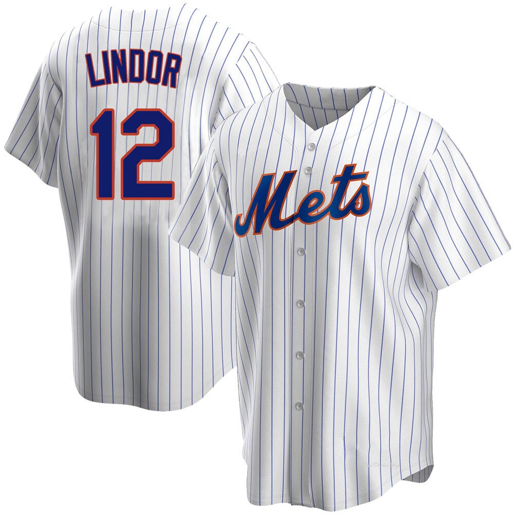 Youth Francisco Lindor New York Mets Replica White Home Jersey