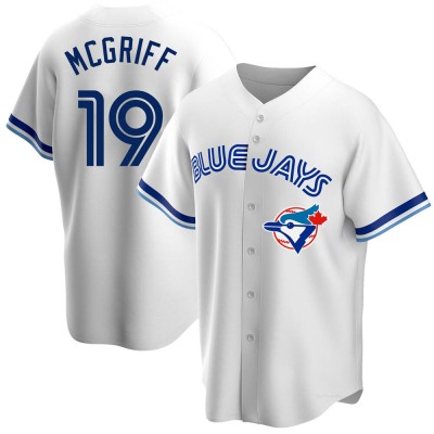 Youth Fred Mcgriff Toronto Blue Jays Replica White Home Cooperstown Collection Jersey