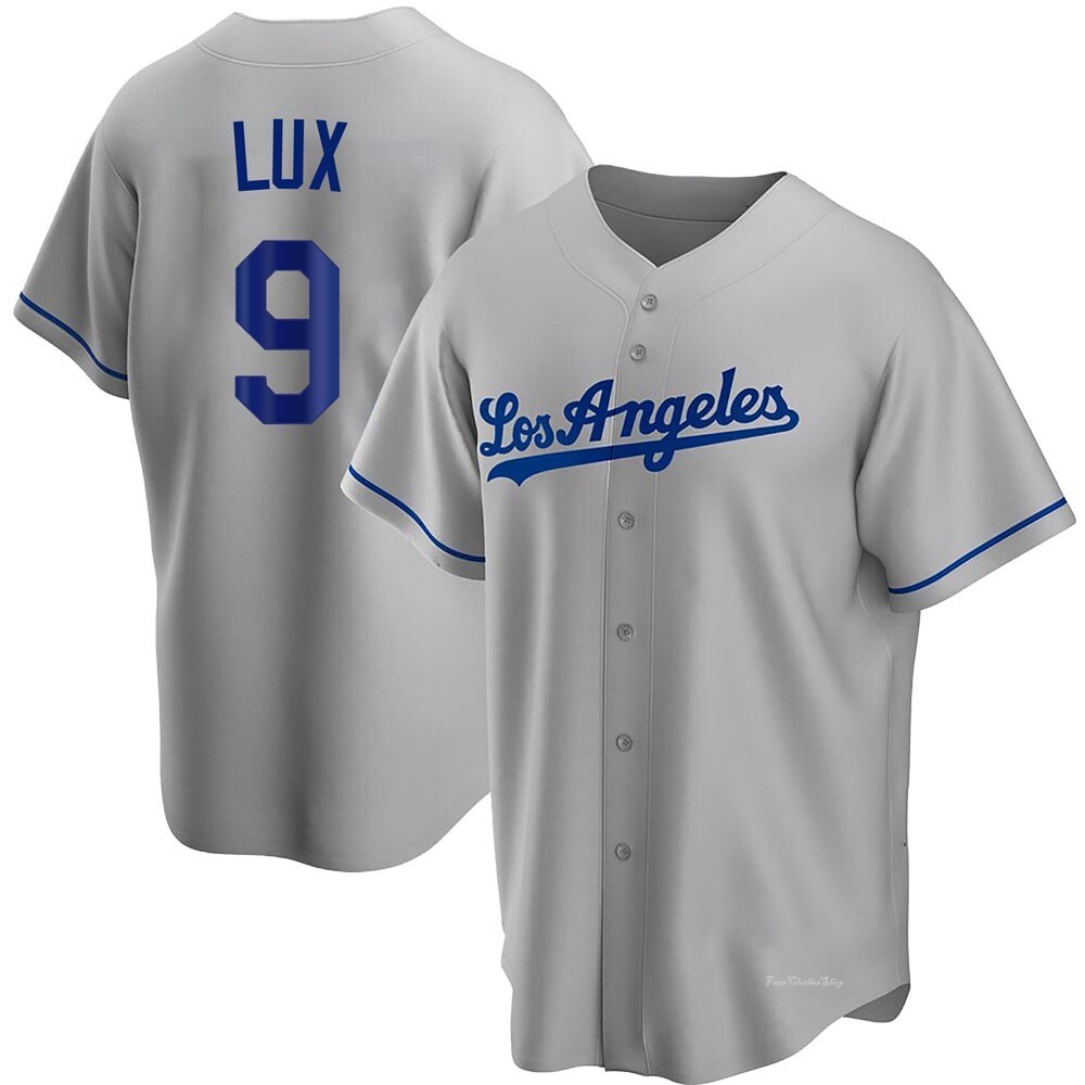 Youth Gavin Lux Los Angeles Dodgers Replica Gray Road Jersey