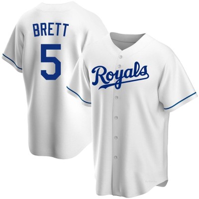 Youth George Brett Kansas City Royals Replica White Home Jersey