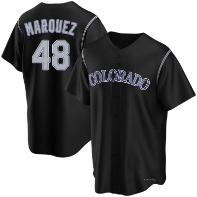 Youth German Marquez Colorado Rockies Replica Black Alternate Jersey