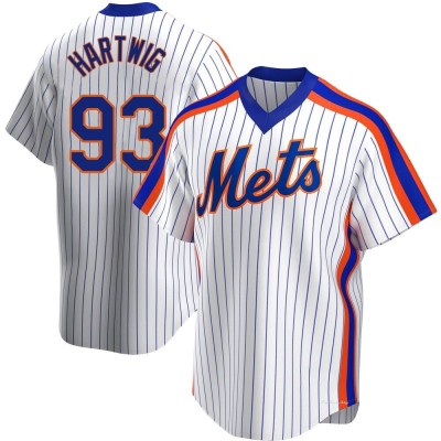 Youth Grant Hartwig New York Mets Replica White Home Cooperstown Collection Jersey