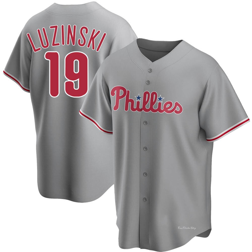 Youth Greg Luzinski Philadelphia Phillies Replica Gray Road Jersey