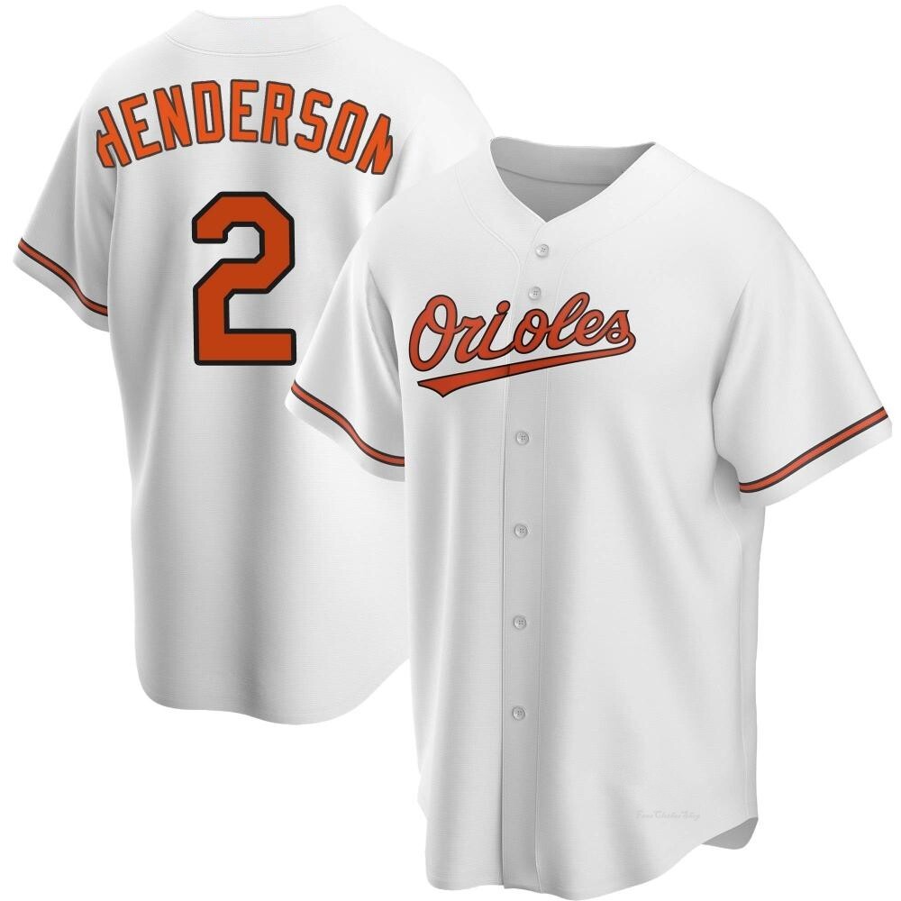 Youth Gunnar Henderson Baltimore Orioles Replica White Home Jersey
