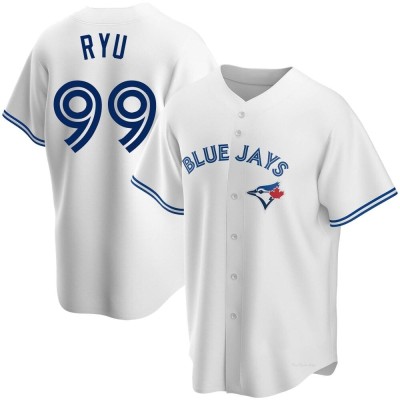 Youth Hyun Jin Ryu Toronto Blue Jays Replica White Home Jersey