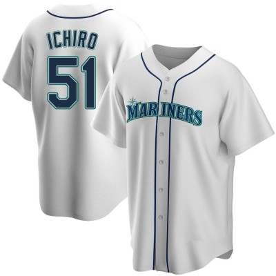 Youth Ichiro Suzuki Seattle Mariners Replica White Home Jersey