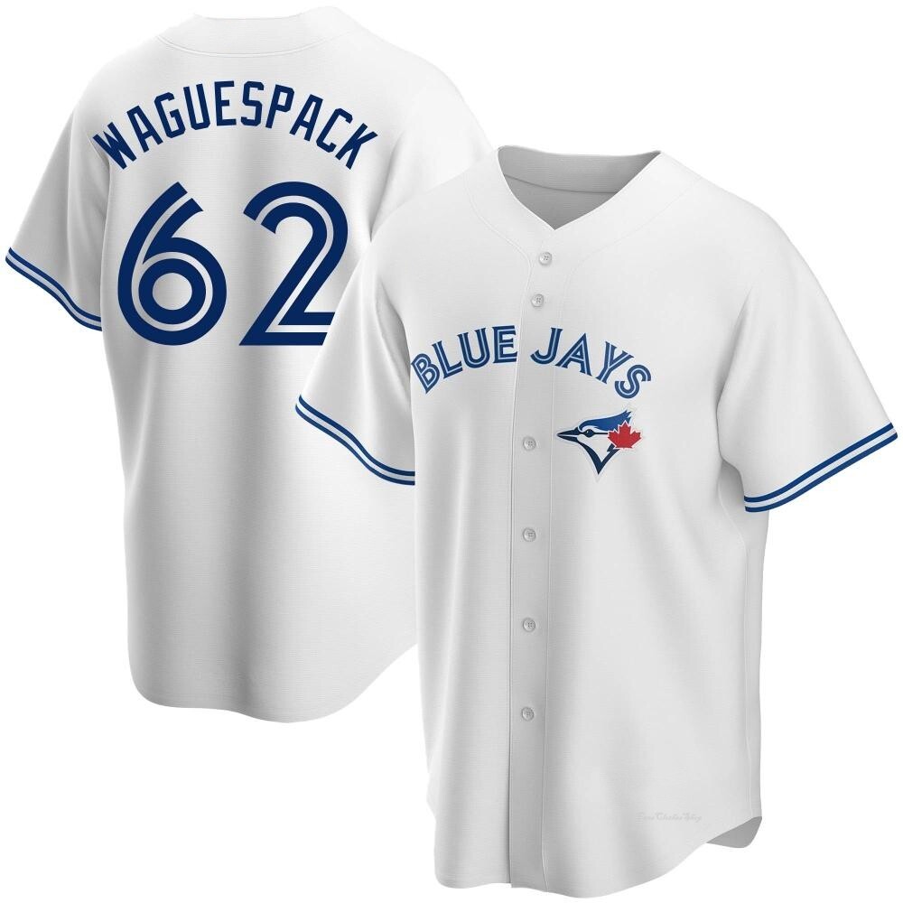 Youth Jacob Waguespack Toronto Blue Jays Replica White Home Jersey