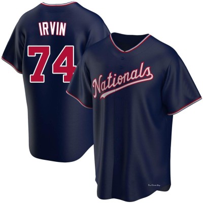 Youth Jake Irvin Washington Nationals Replica Navy Alternate Jersey