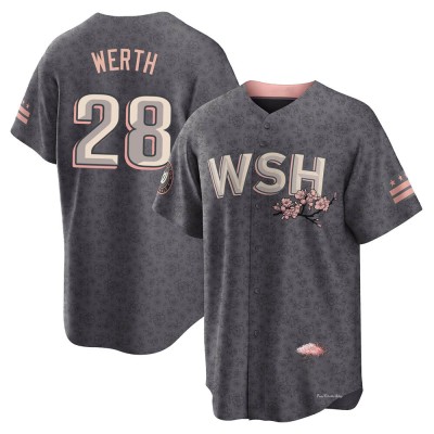 Youth Jayson Werth Washington Nationals Replica Gray 2022 City Connect Jersey
