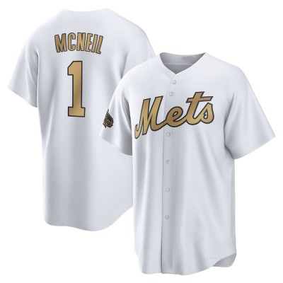 Youth Jeff McNeil New York Mets Game White Replica 2022 All-Star Jersey