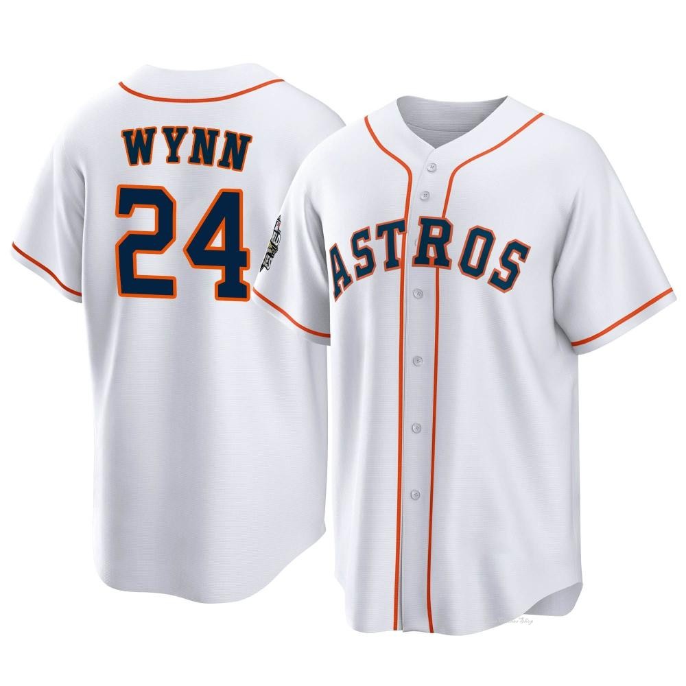 Youth Jimmy Wynn Houston Astros Replica White 2022 World Series Home Jersey