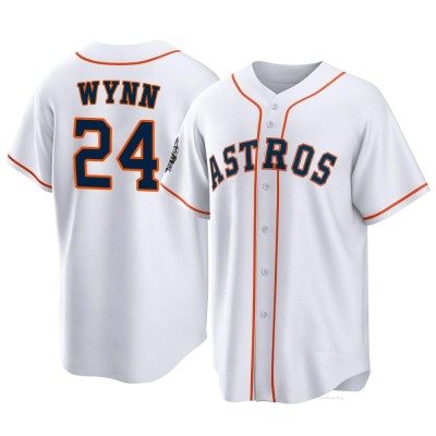 Youth Jimmy Wynn Houston Astros Replica White 2022 World Series Home Jersey