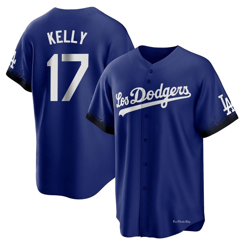 Youth Dodgers 2021 City Connect Joe Kelly Royal Replica Jersey