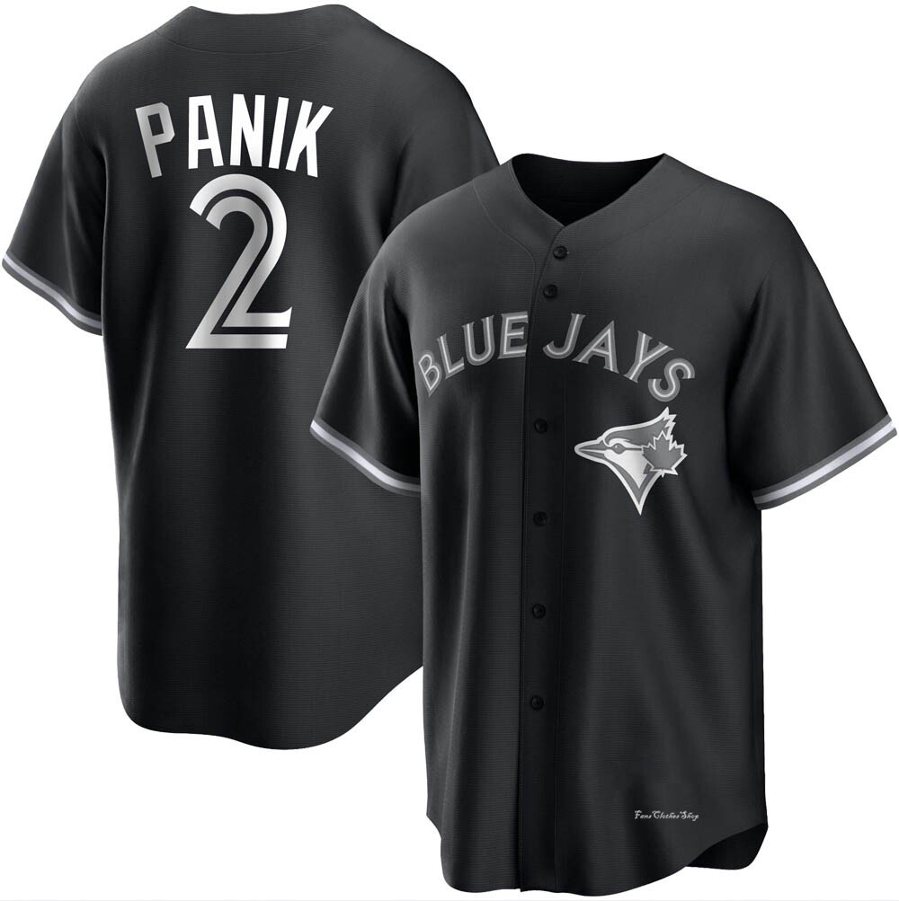 Youth Joe Panik Toronto Blue Jays Replica Black/White Jersey