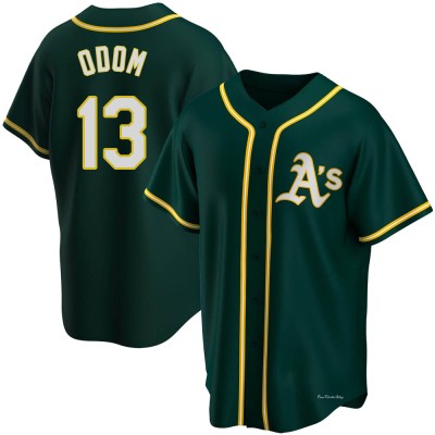 Youth John Odom Oakland Athletics Replica Green Alternate Jersey