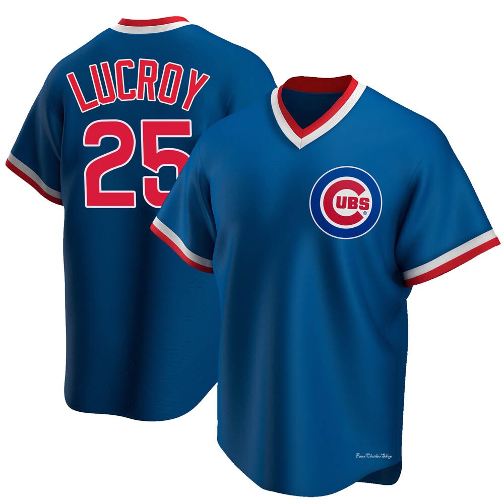 Youth Jonathan Lucroy Chicago Cubs Replica Royal Road Cooperstown Collection Jersey