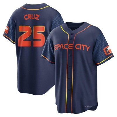 Youth Jose Cruz Jr. Houston Astros Replica Navy 2022 City Connect Jersey