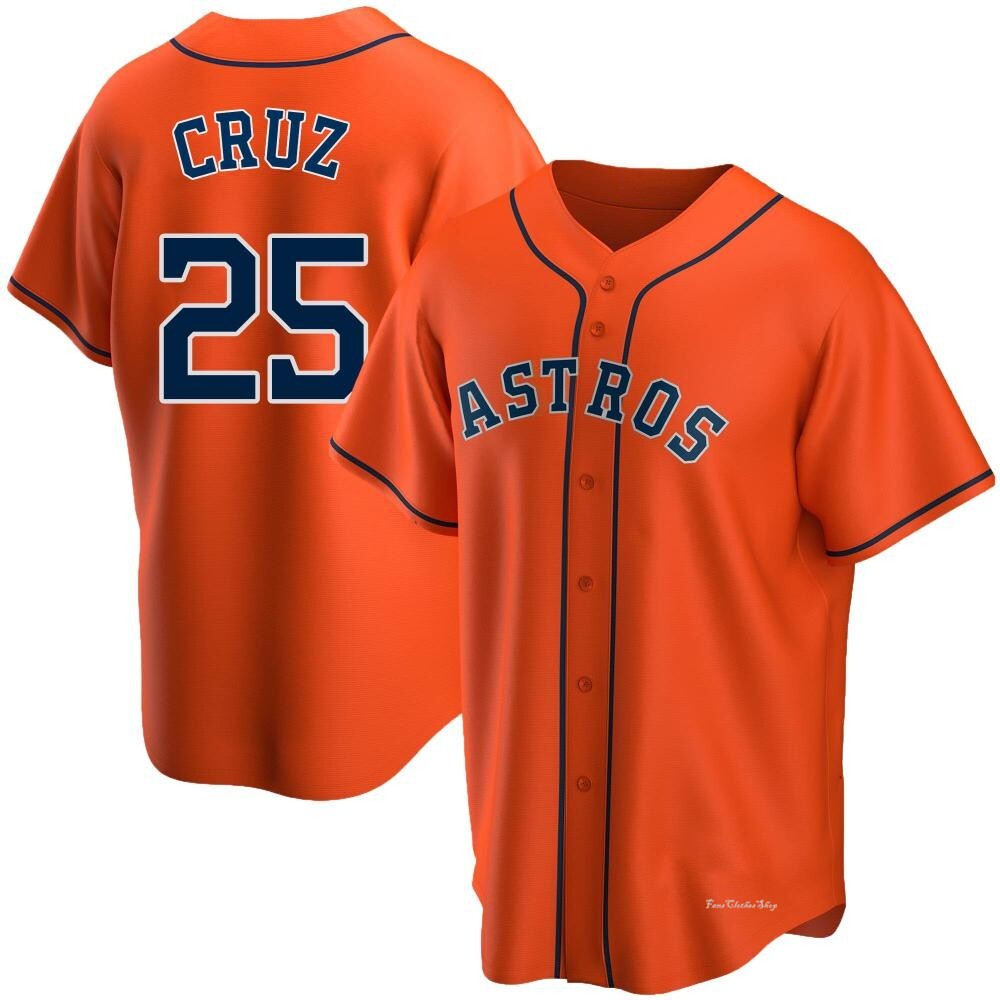 Youth Jose Cruz Jr. Houston Astros Replica Orange Alternate Jersey