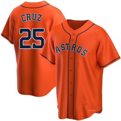 Youth Jose Cruz Jr. Houston Astros Replica Orange Alternate Jersey