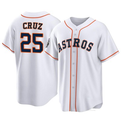 Youth Jose Cruz Jr. Houston Astros Replica White 2022 World Series Home Jersey