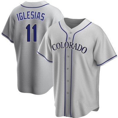 Youth Jose Iglesias Colorado Rockies Replica Gray Road Jersey
