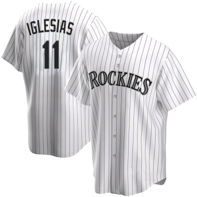 Youth Jose Iglesias Colorado Rockies Replica White Home Jersey