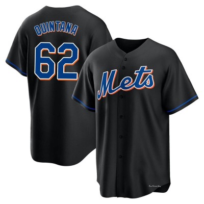 Youth Jose Quintana New York Mets Replica Black 2022 Alternate Jersey