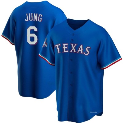 Youth Josh Jung Texas Rangers Replica Royal Alternate 2023 World Series Champions Jersey