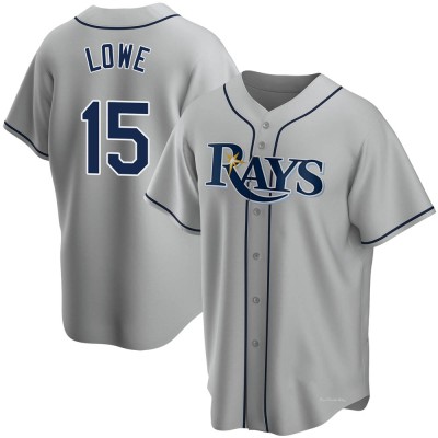 Youth Josh Lowe Tampa Bay Rays Replica Gray Road Jersey