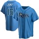Youth Josh Lowe Tampa Bay Rays Replica Light Blue Alternate Jersey