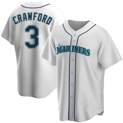 Youth J.P. Crawford Seattle Mariners Replica White Home Jersey