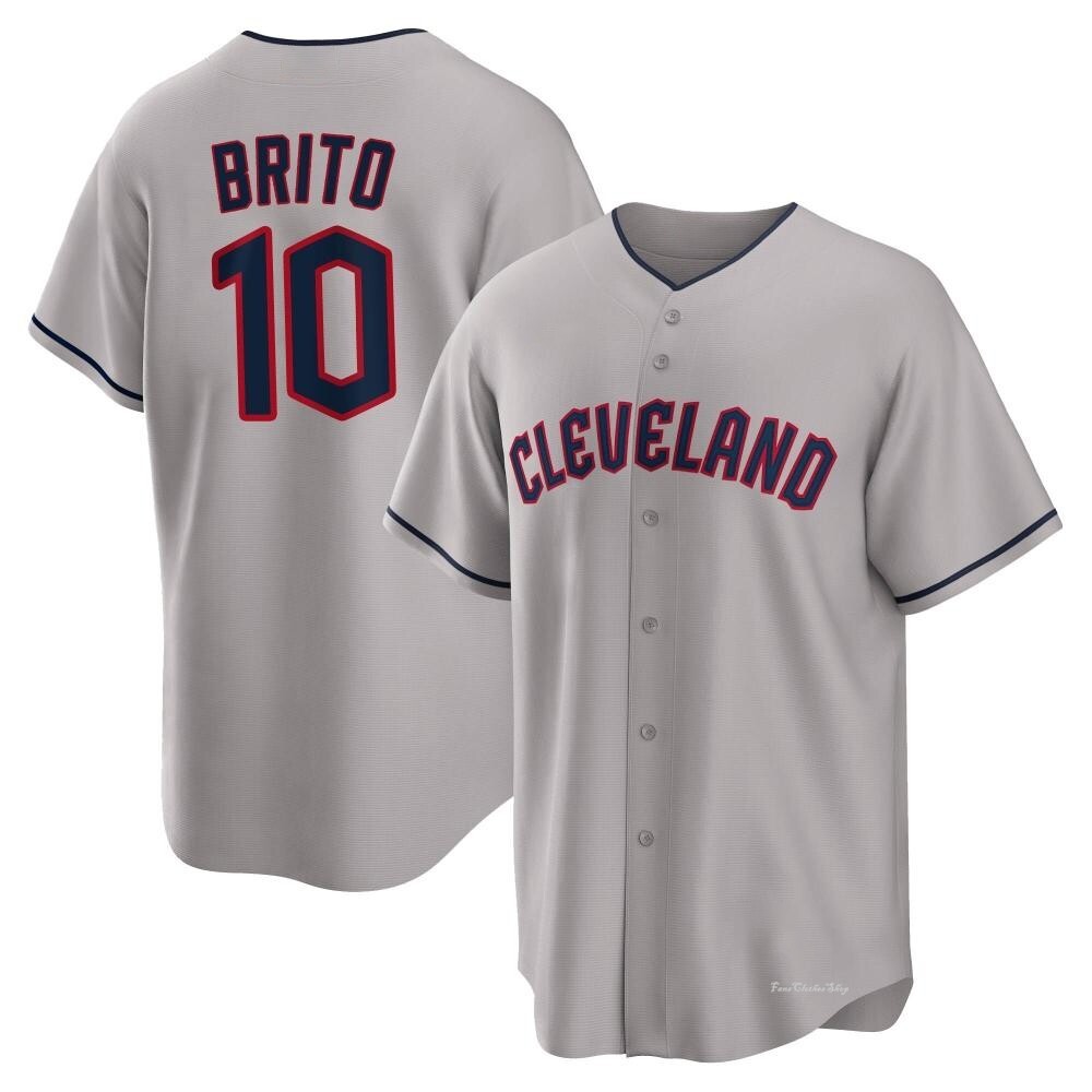 Youth Juan Brito Cleveland Guardians Replica Gray Road Jersey